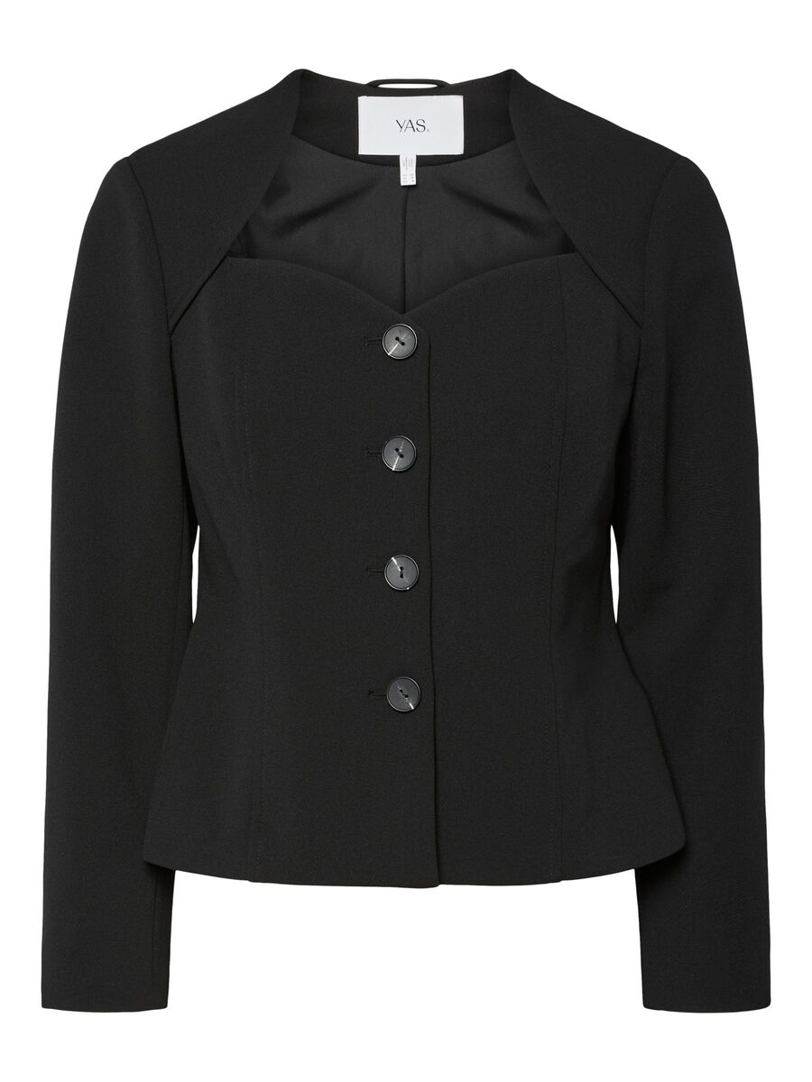 Favo Blazer Top (Black)