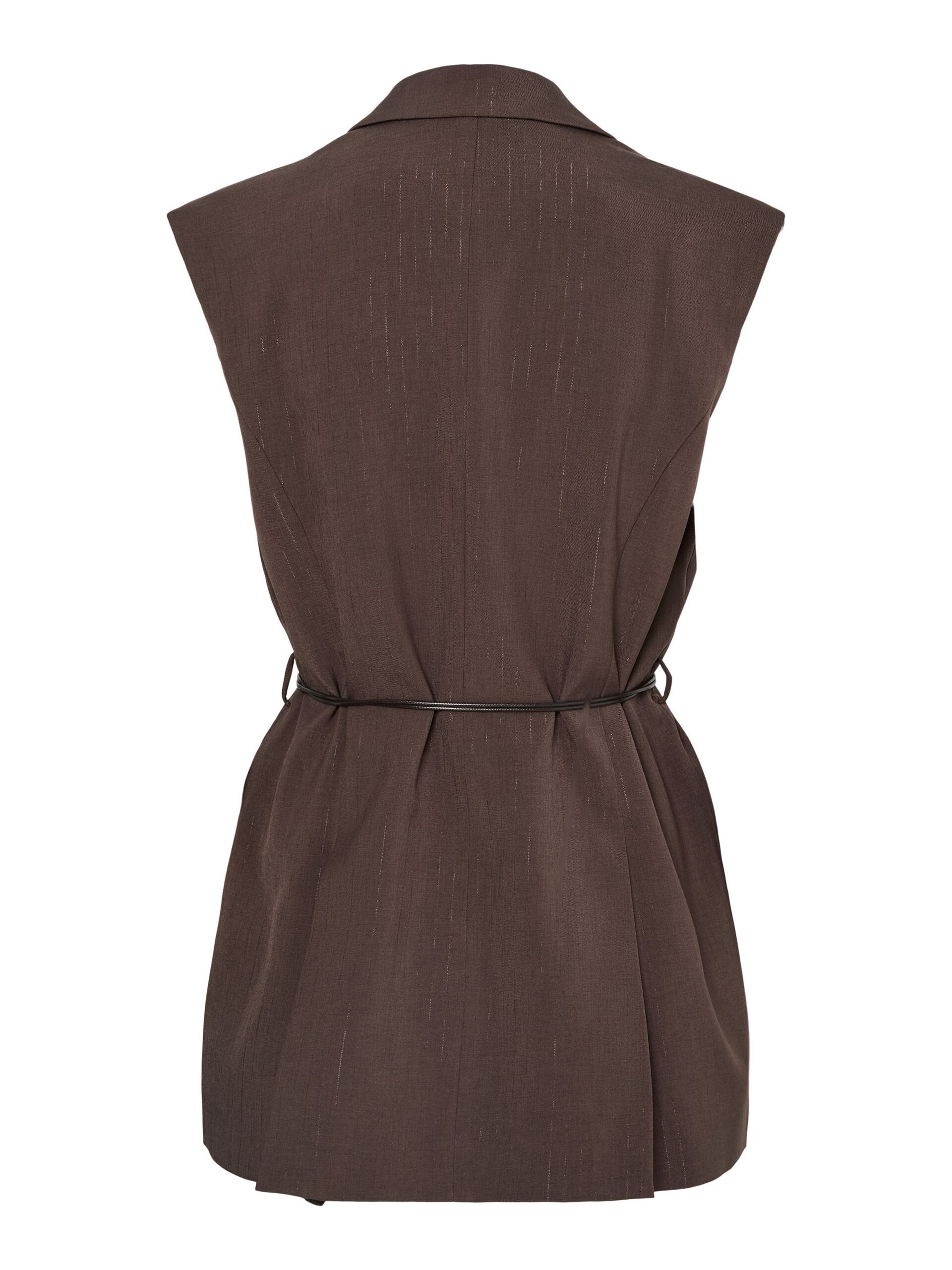 Imma Waistcoat (Chocolate Brown/Metallic)