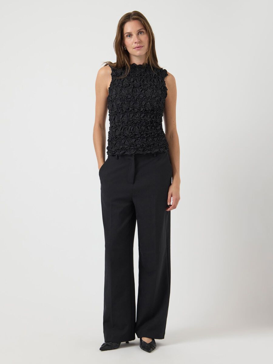 Althea Sleeveless Top (Black)