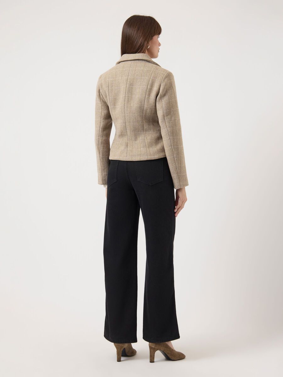 Thelma Jacket (Taupe Gray/Thela Check)