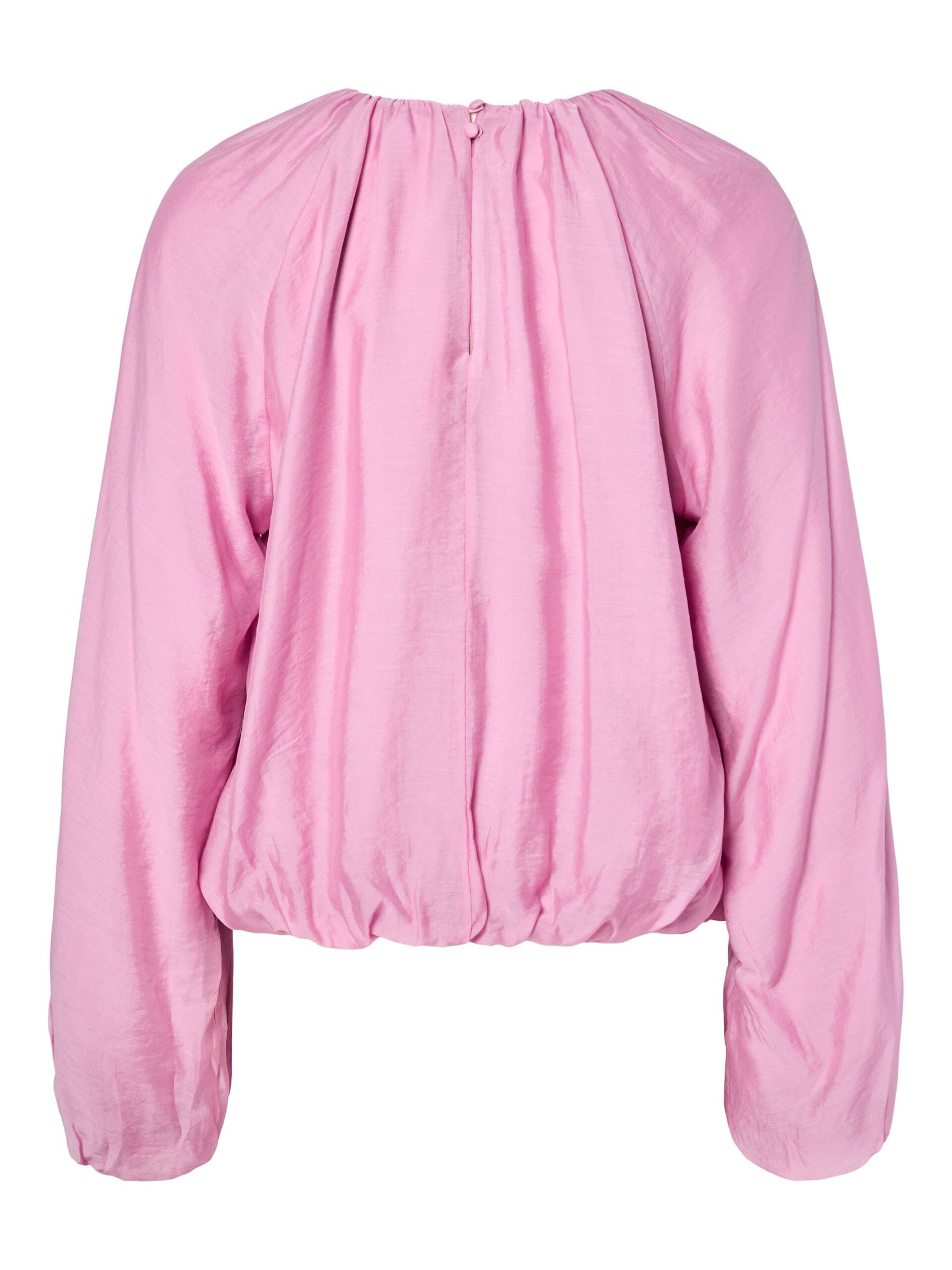 Vallo Balloon Sleeve Top (Moonlite Mauve)