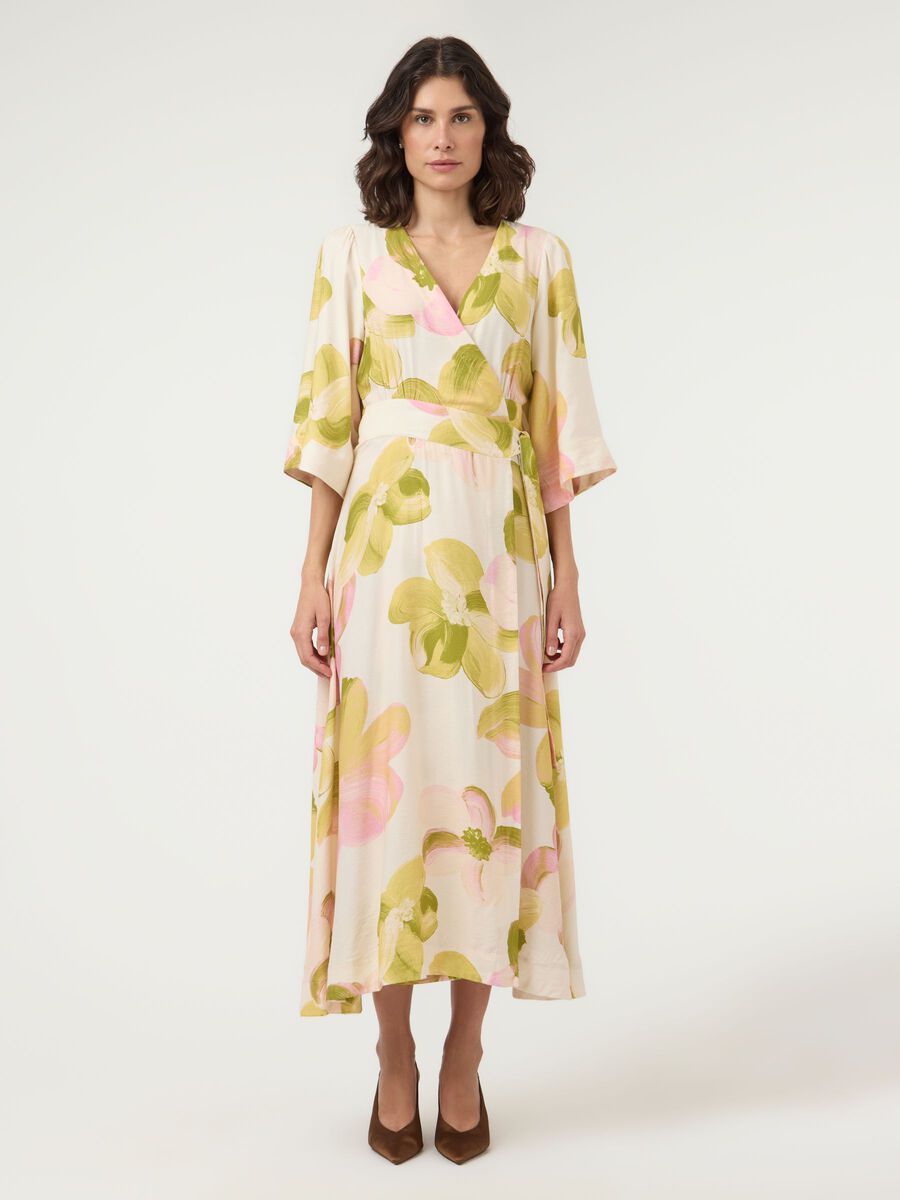 Margo Wrap Maxi Dress (Pristine)