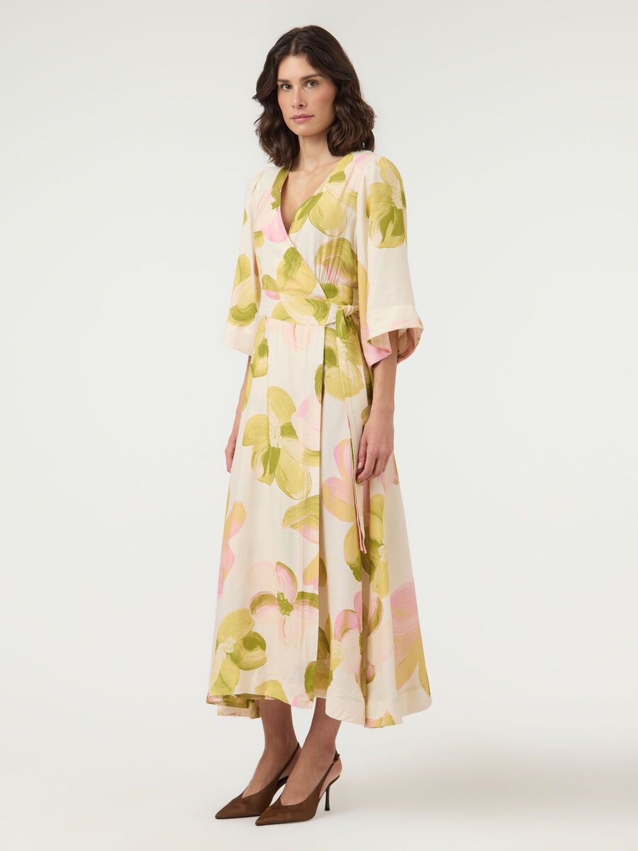 Margo Wrap Maxi Dress (Pristine)