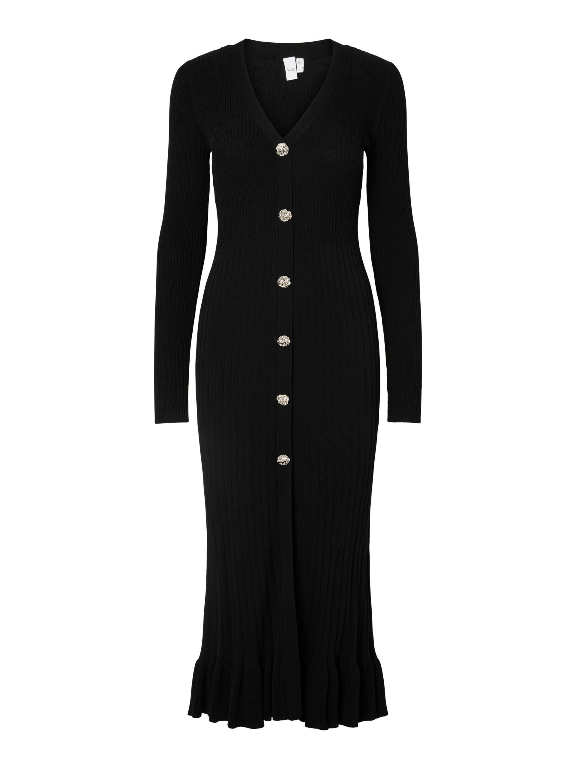 Mikla Long Knit Dress (Black)