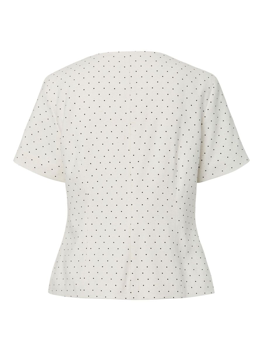 Dottie Blazer Top (White/Black)