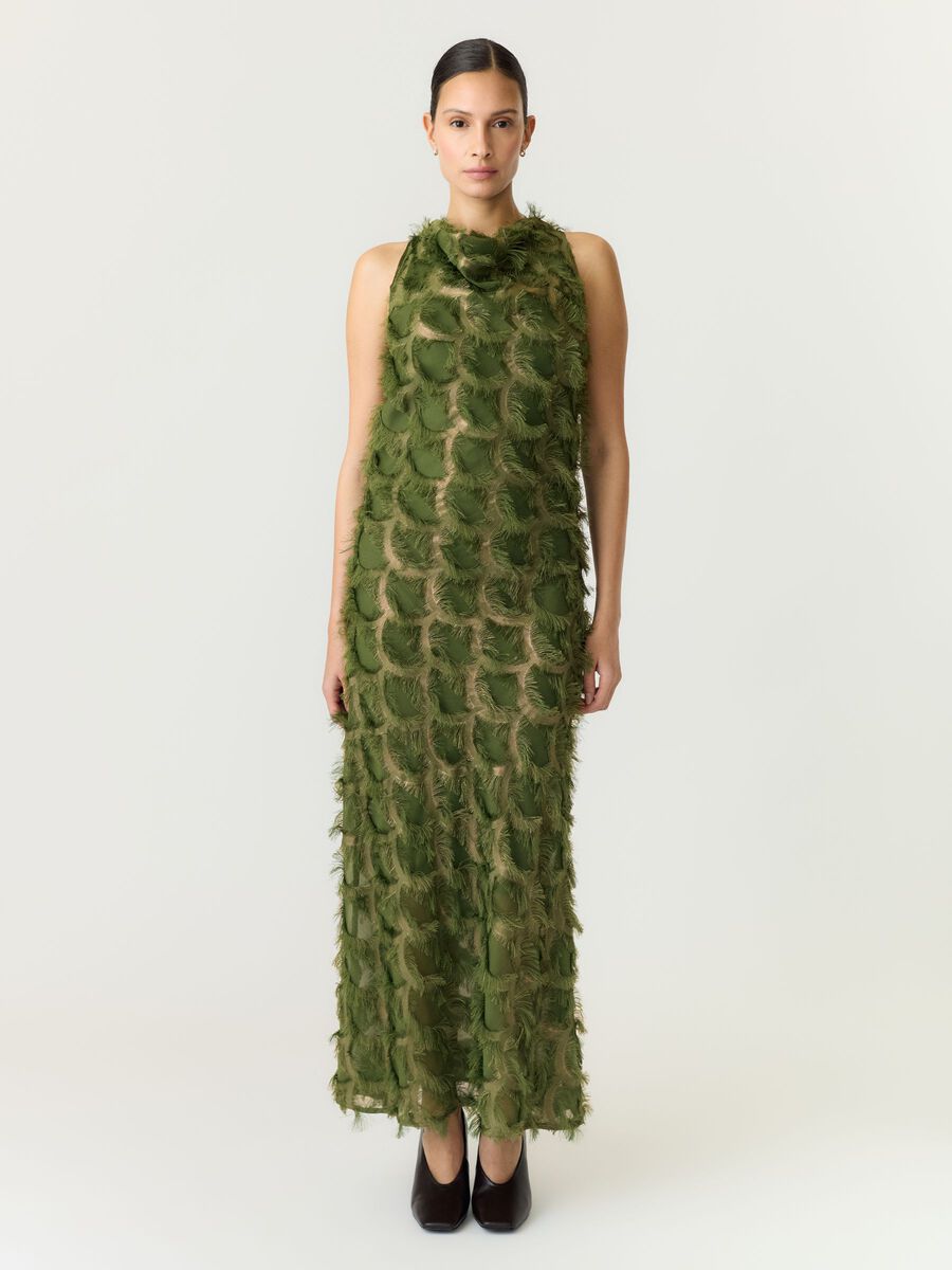 Zilla Dress (Chive/Metallic)