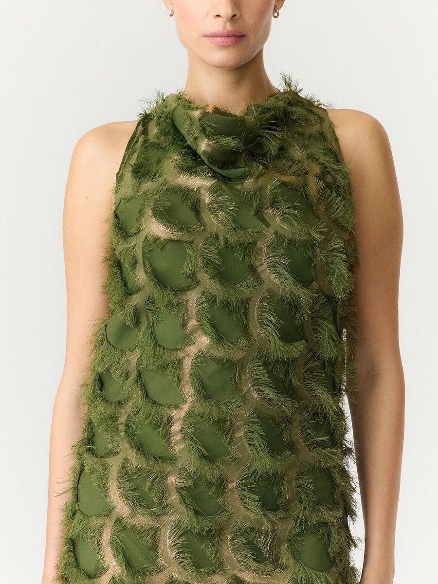 Zilla Dress (Chive/Metallic)