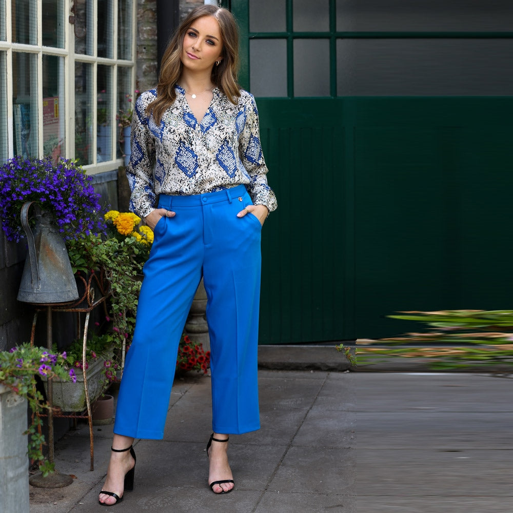 THE MOLLY CROPPED TROUSERS (ROYAL BLUE)