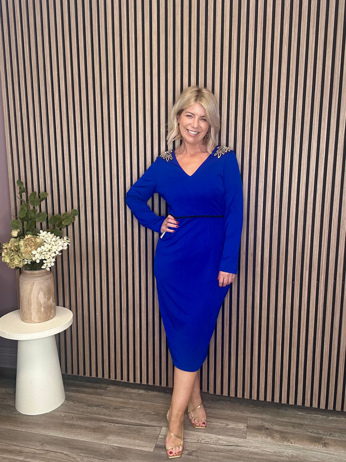 Asteria Midi Dress (Royal Blue)