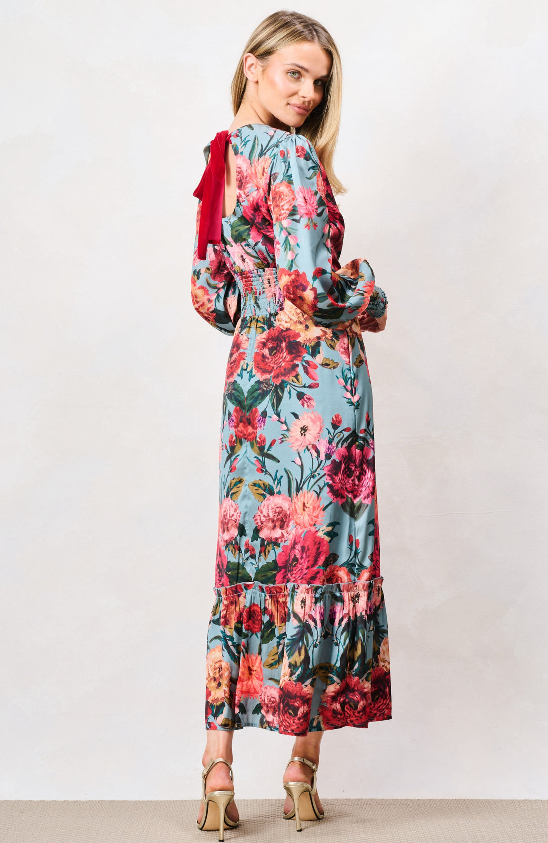 The Fawn Maxi Dress (Teal/Multi)