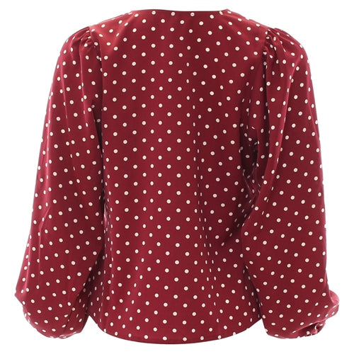 Kiera Blouse (Burgundy)