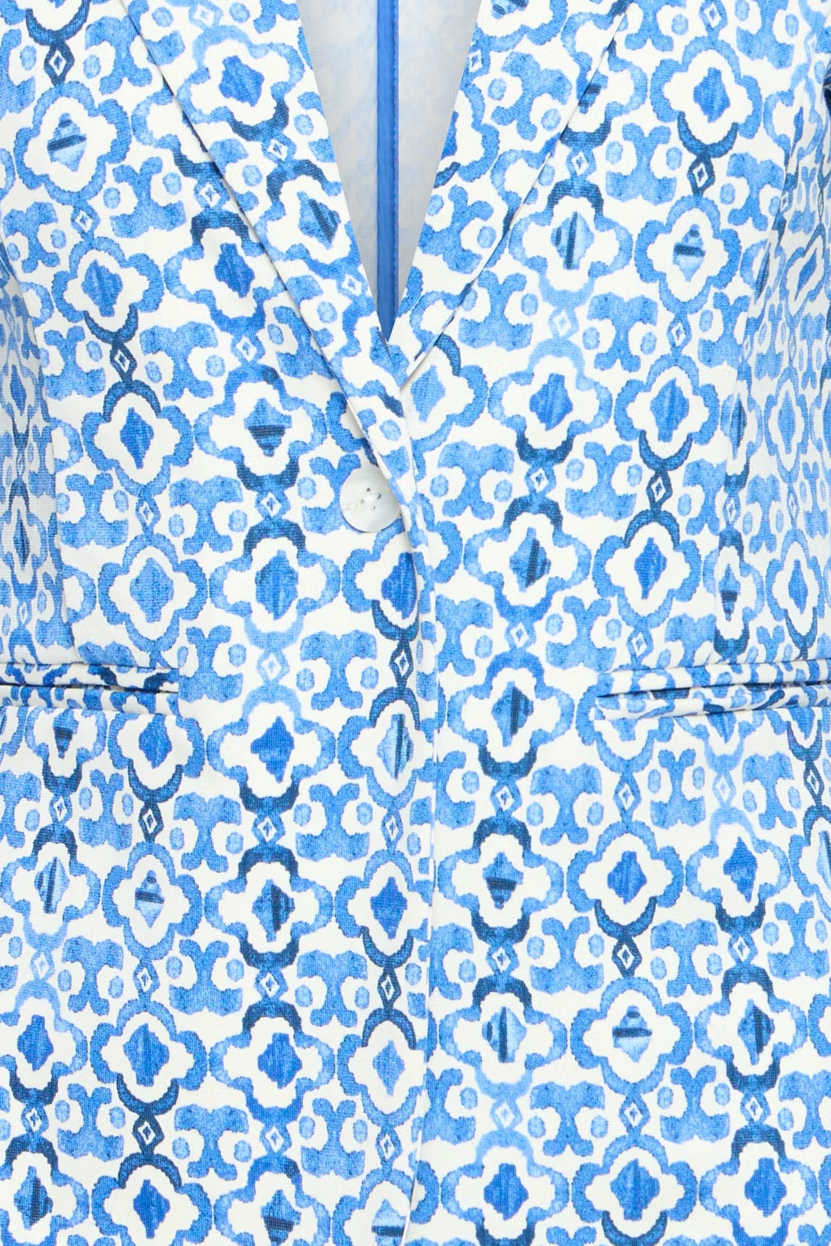 Sandie Printed Blazer (Sodalite Blue)