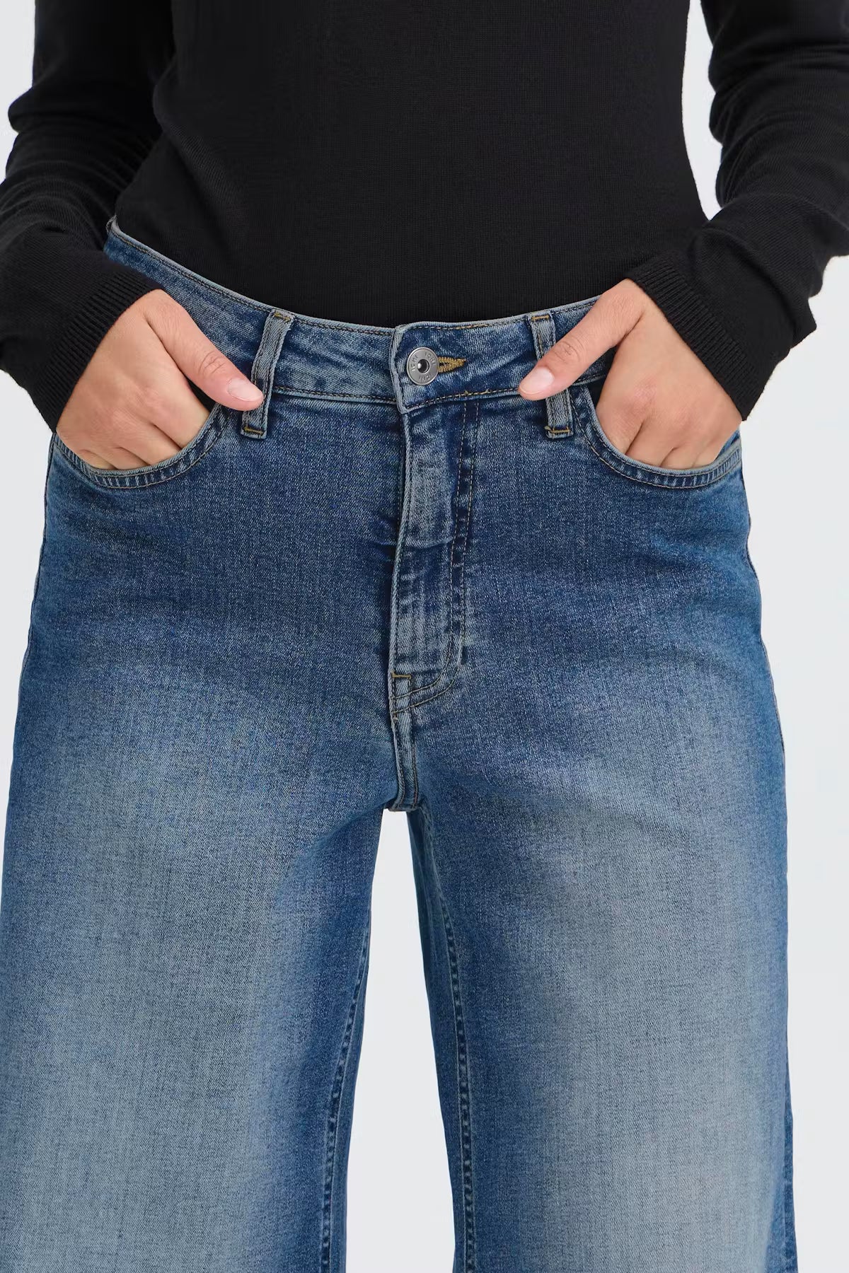 Imogen Wide Leg Jeans (Medium Blue/Leg 32")
