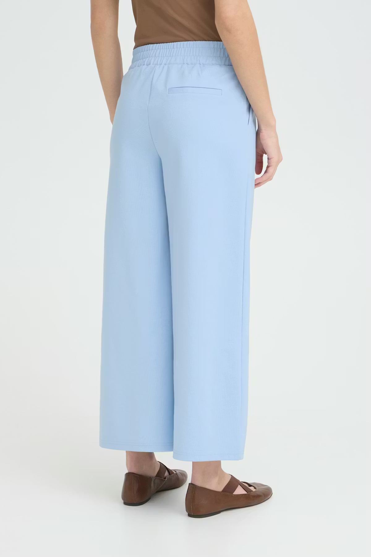 Kate Cropped Wide Leg Pants (Powder Blue)