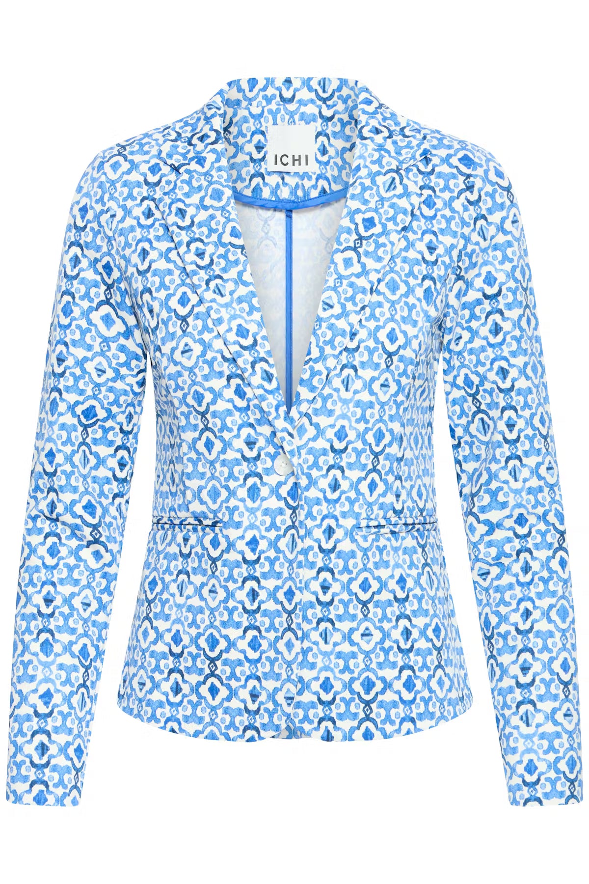 Sandie Printed Blazer (Sodalite Blue)
