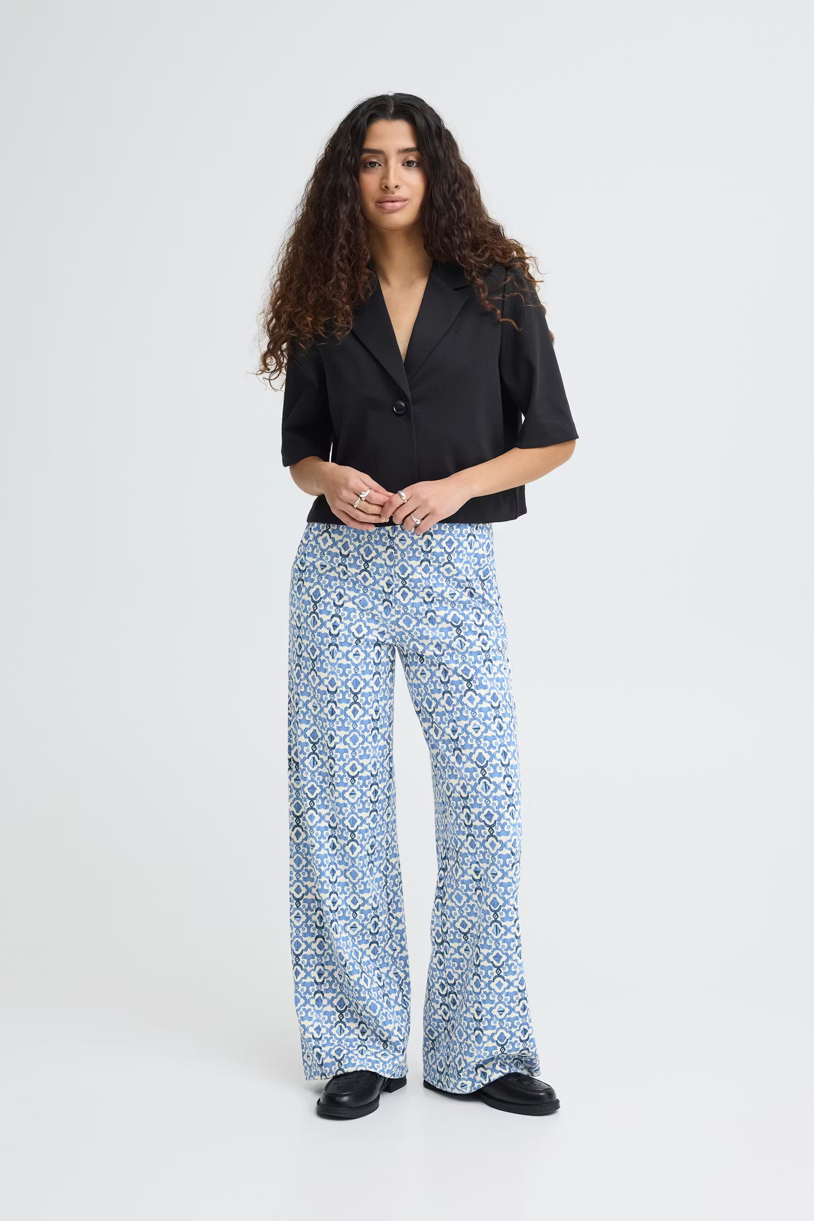 Florie Wide Leg Pants (Sodalite Blue)
