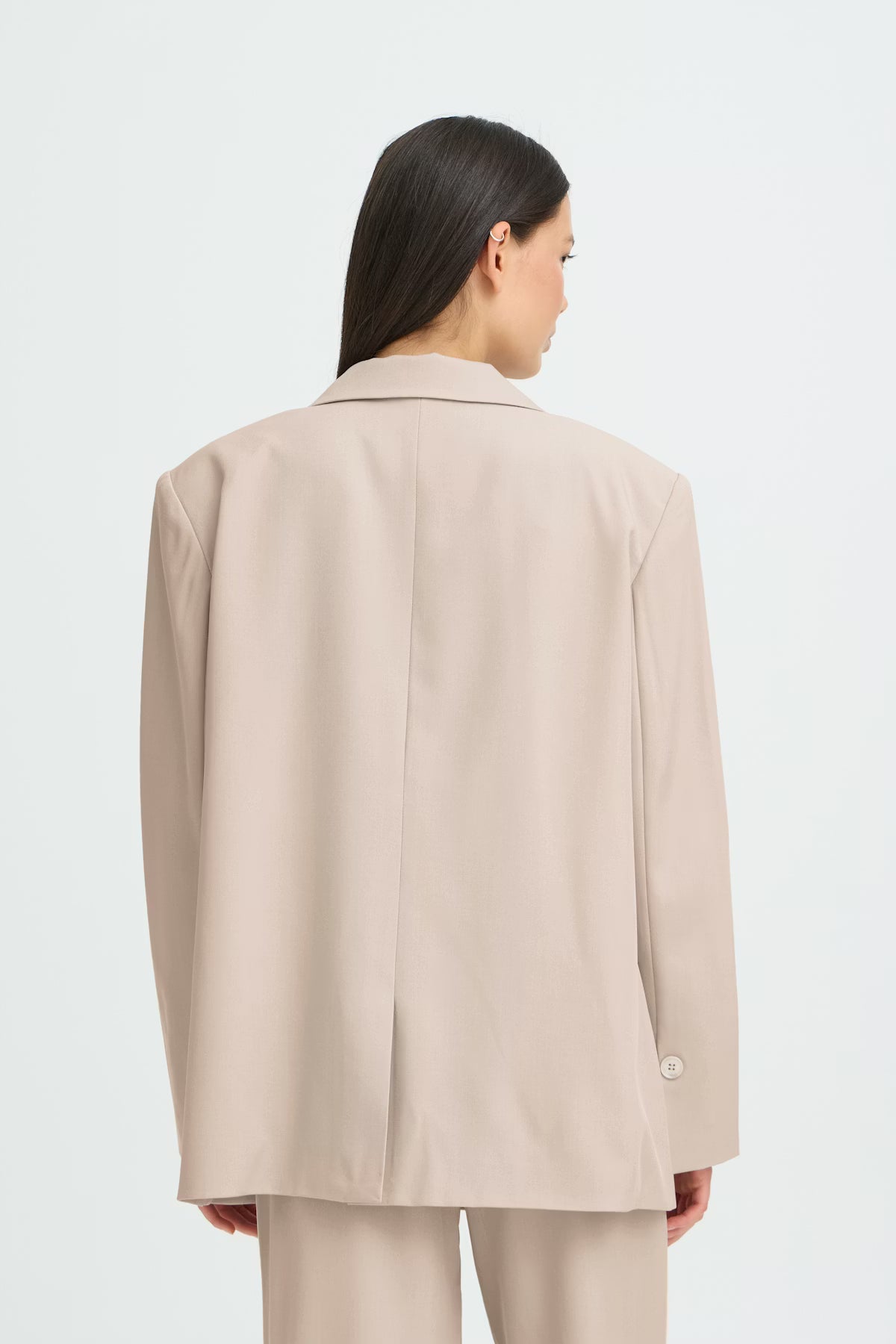 Fionnula Oversized Blazer (Dove Melange)