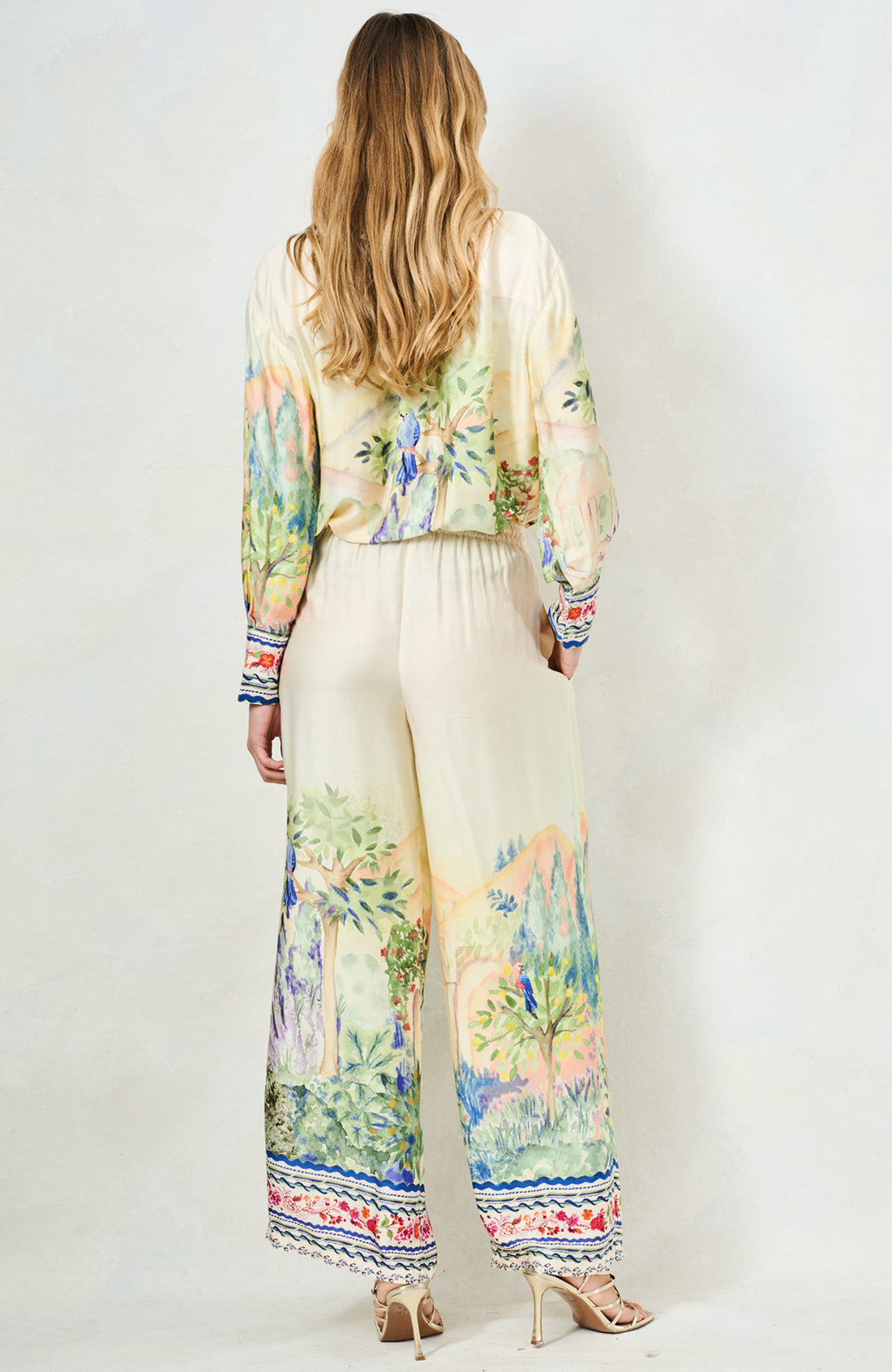 The Lucie Trousers (Cream/Scenic)