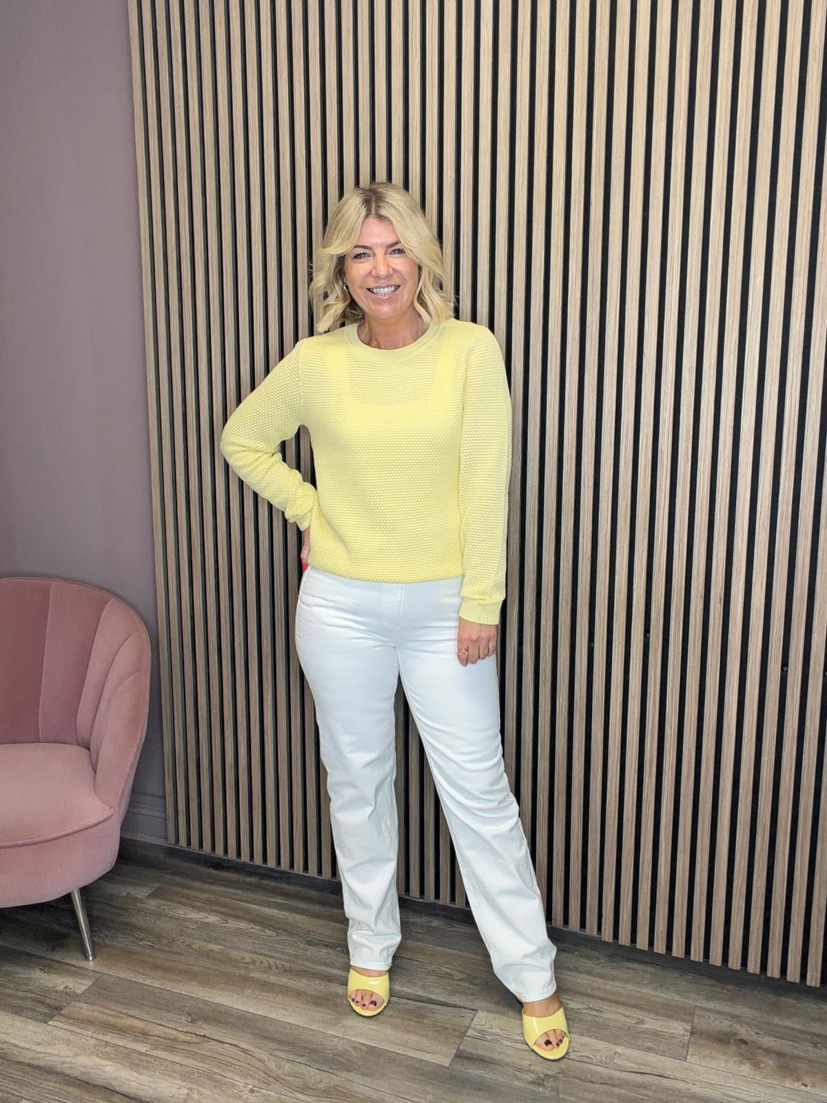 Kelly High Waist Jeans (Cloud Dancer)