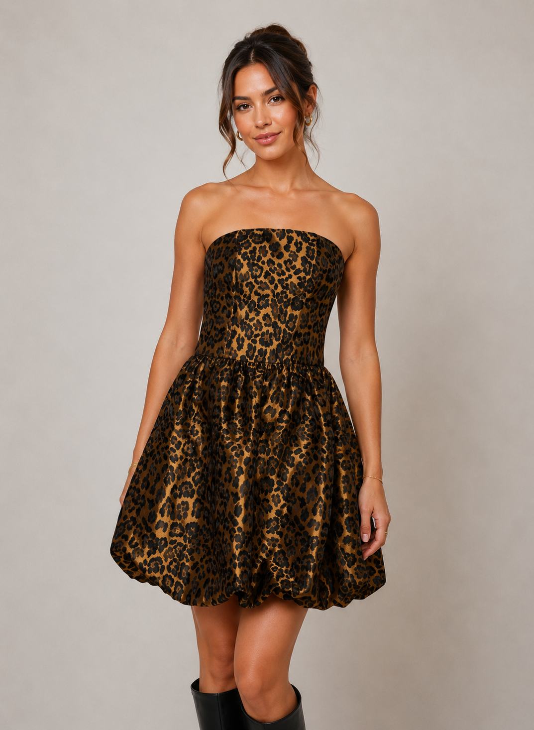 Giacinta Mini Dress (Gold/Black)