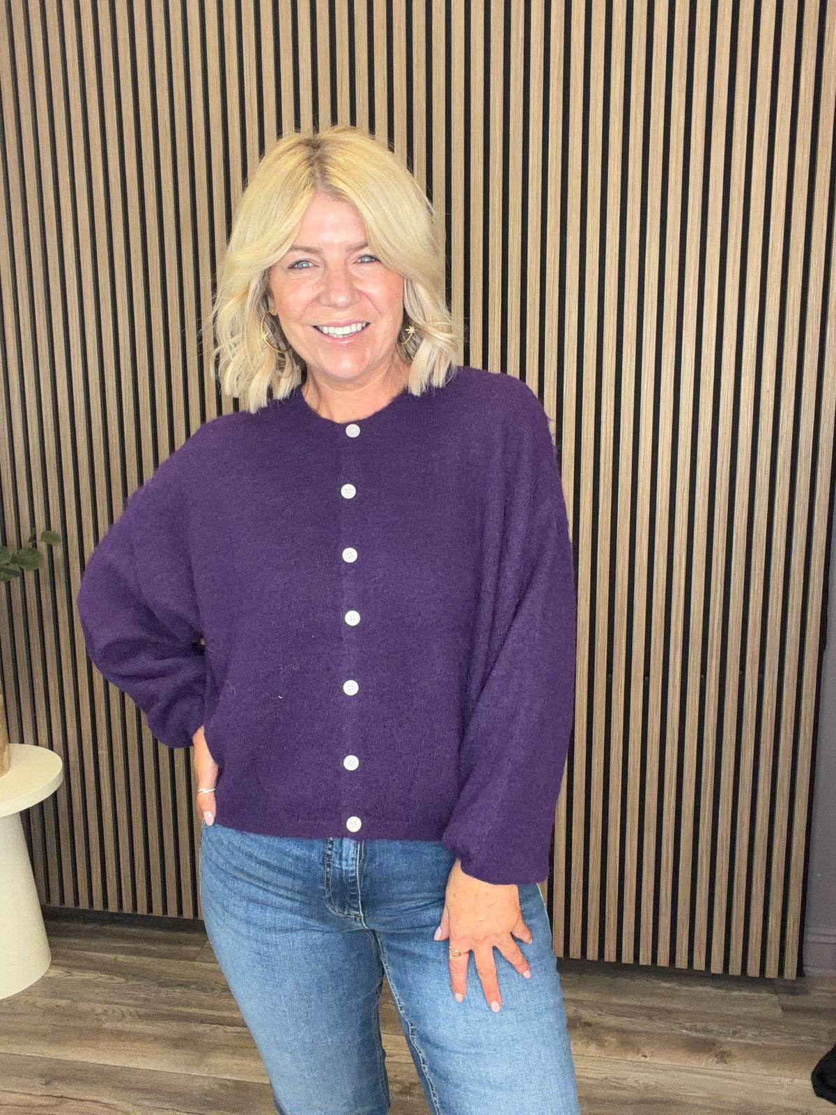Kathlyn Cardigan (Acai/Melange)