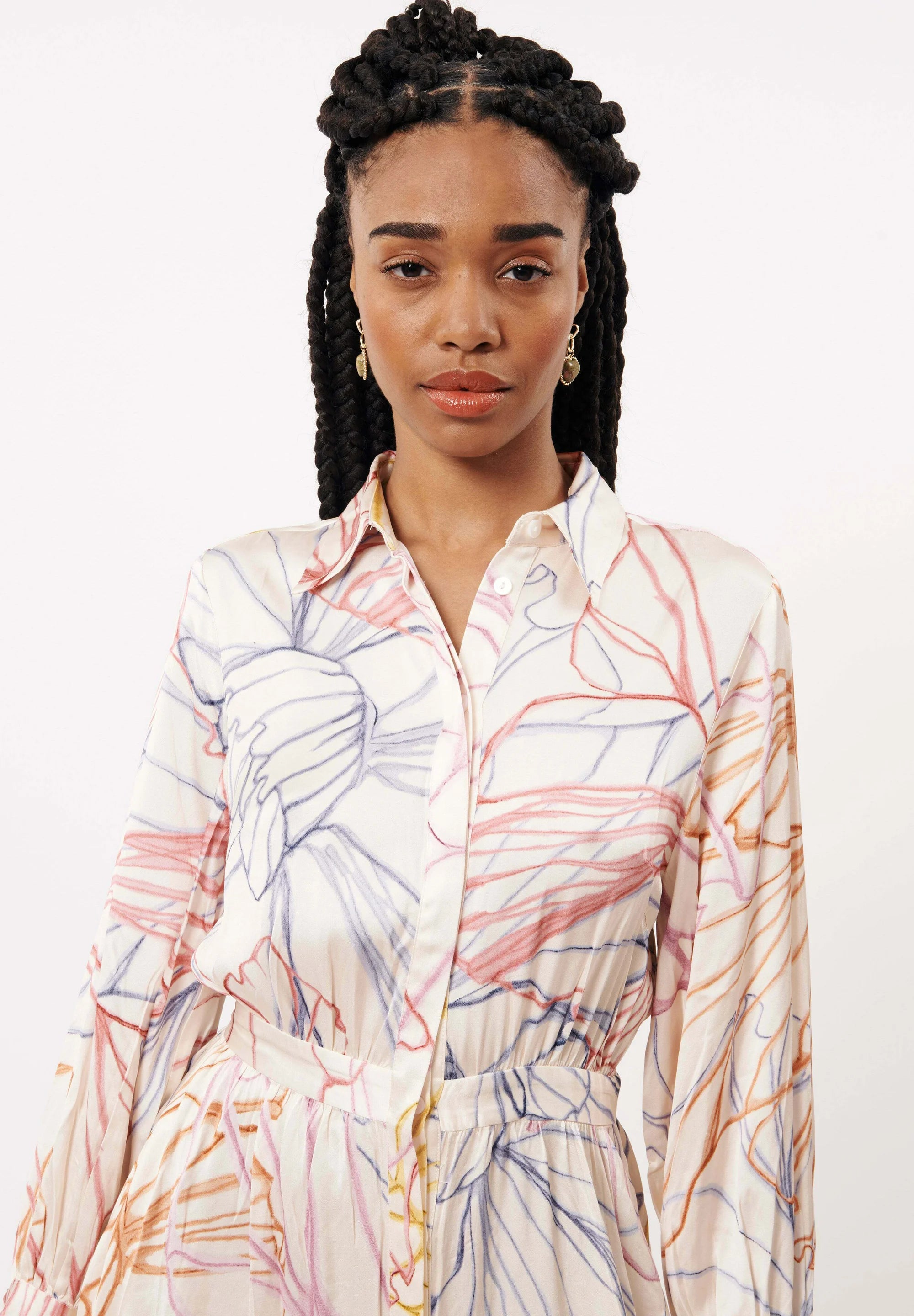 Amanda Shirt Dress (Pastel Sketch)