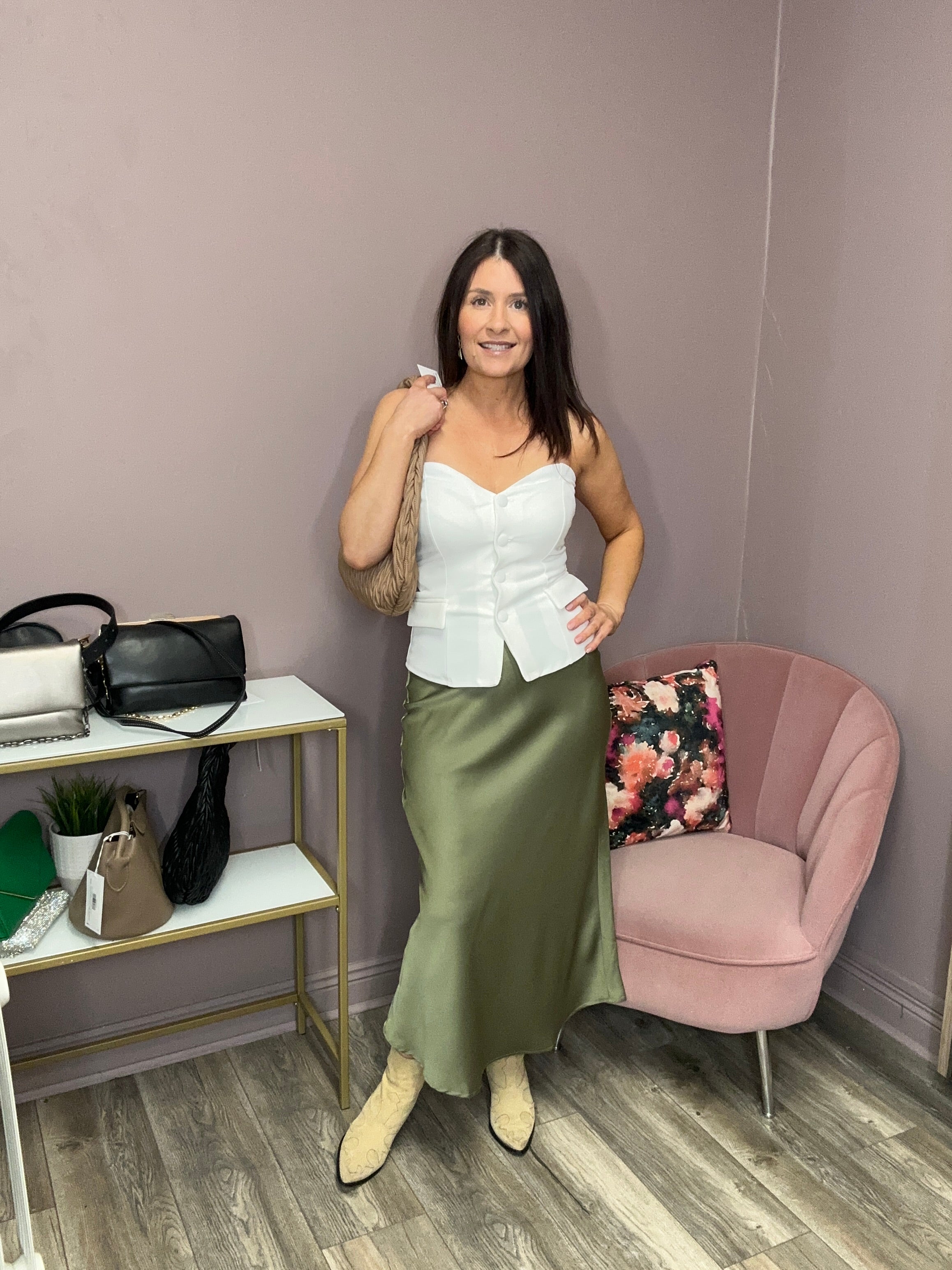 Perry Bandeau Top (Snow White)