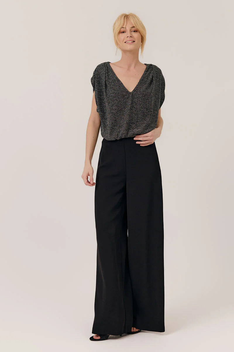 Paola Sleeveless Top (Silver)