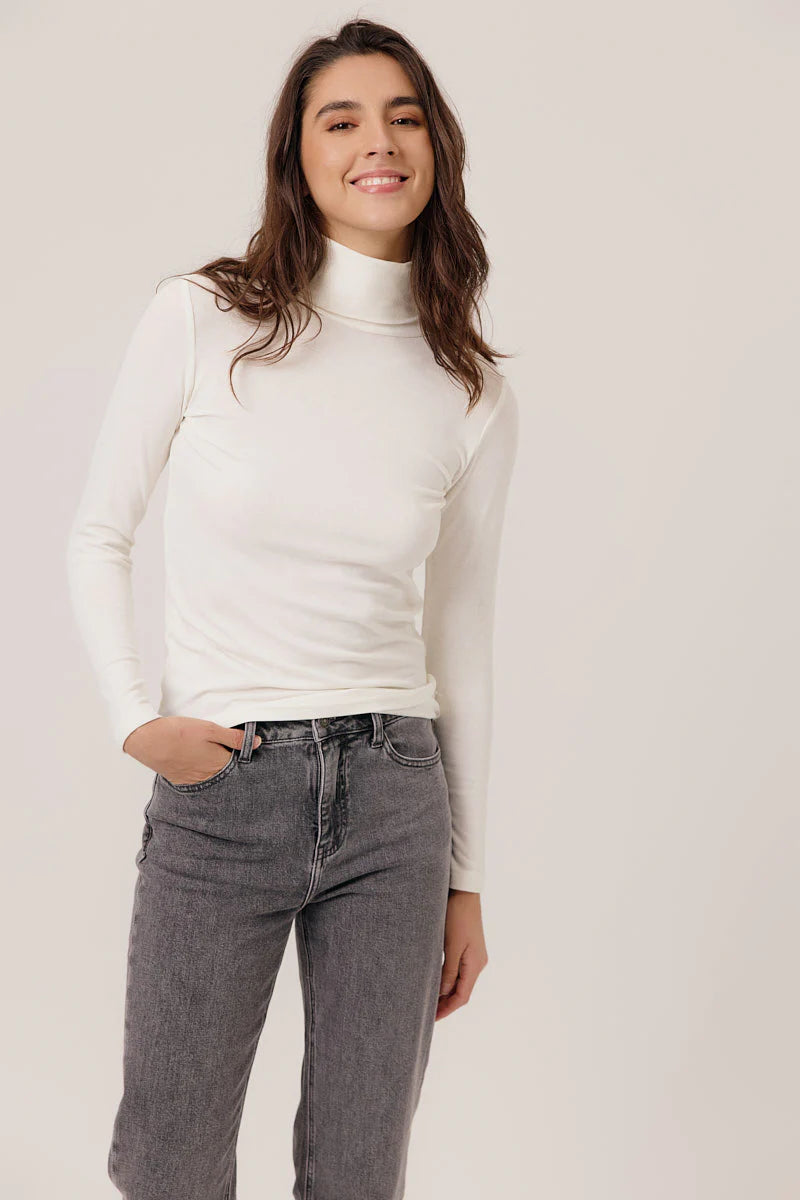 Eliza Polo Neck (Cream)