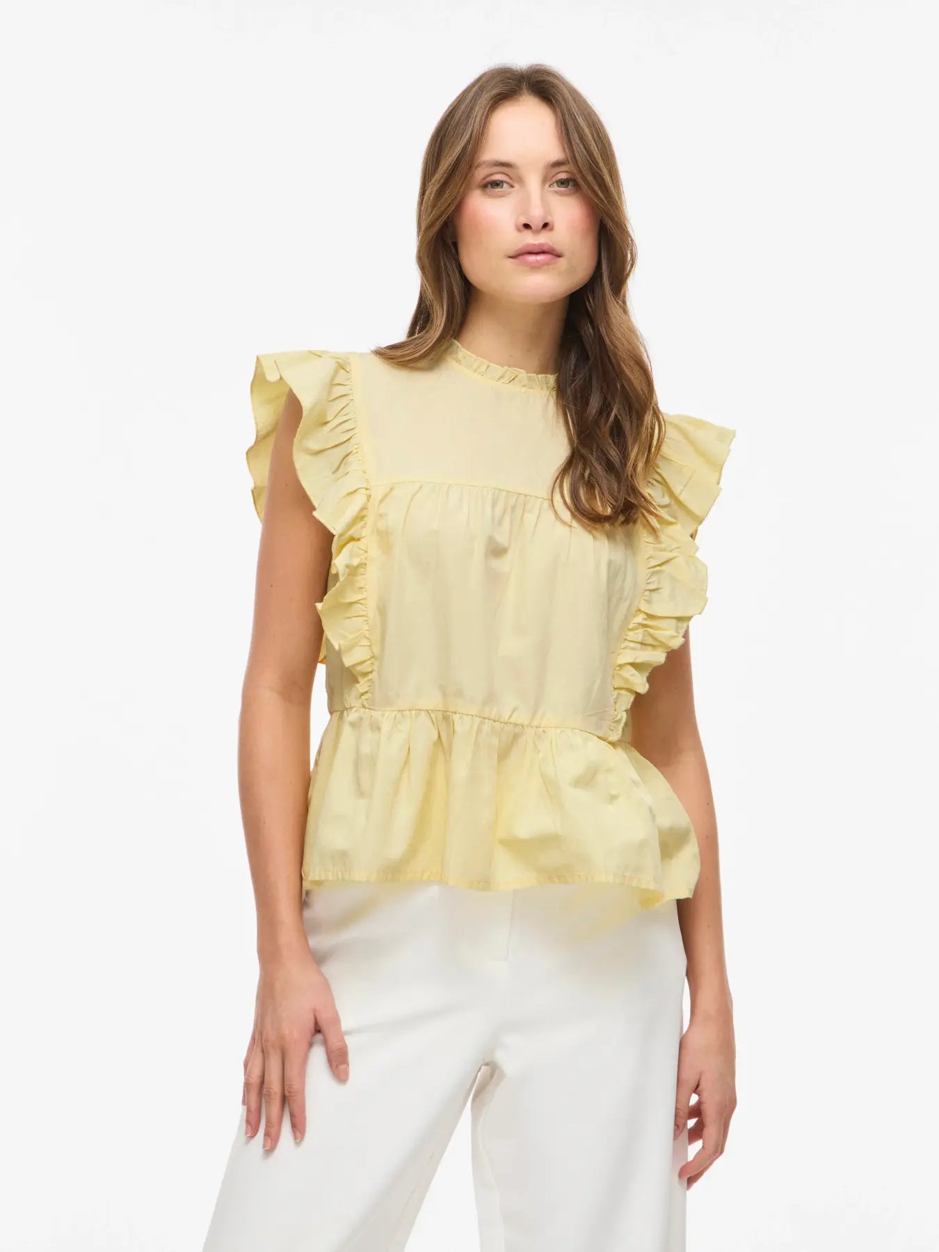 Rylie Frill Top (Pale Banana)