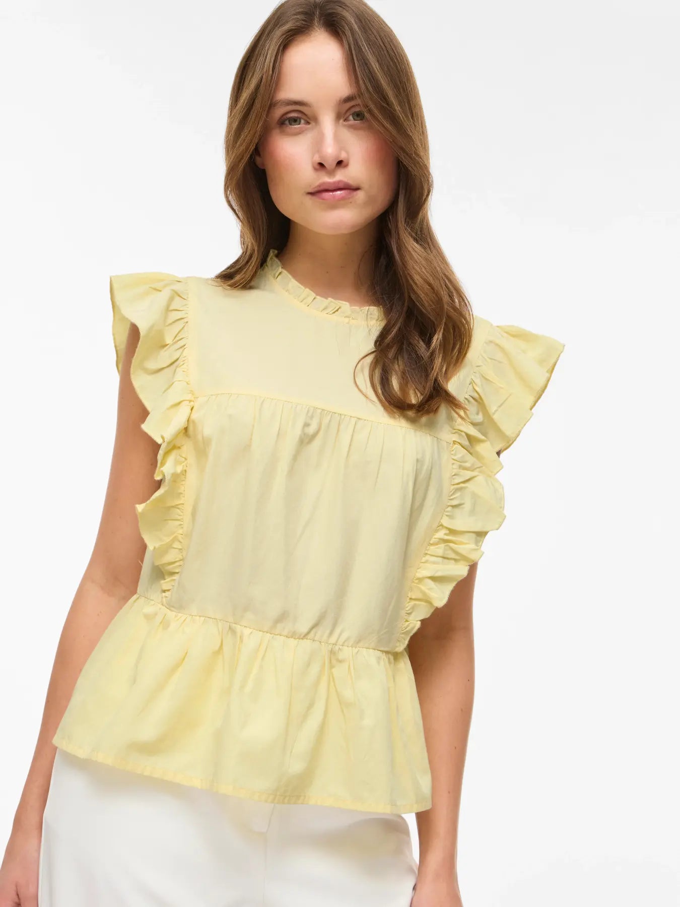 Rylie Frill Top (Pale Banana)