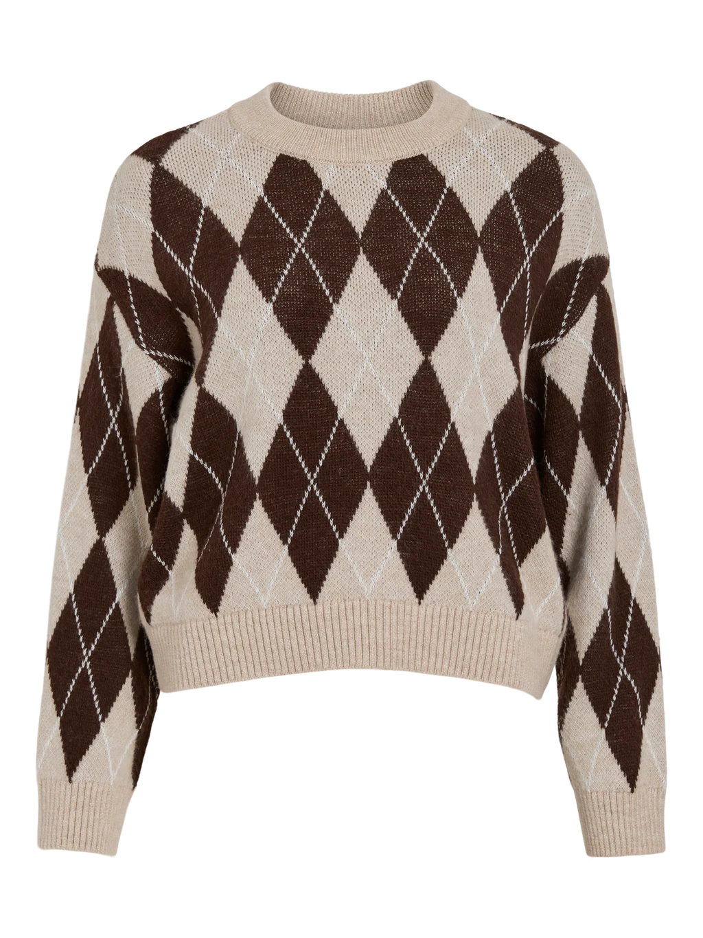 Mona Jumper (Coffee Bean/Check)