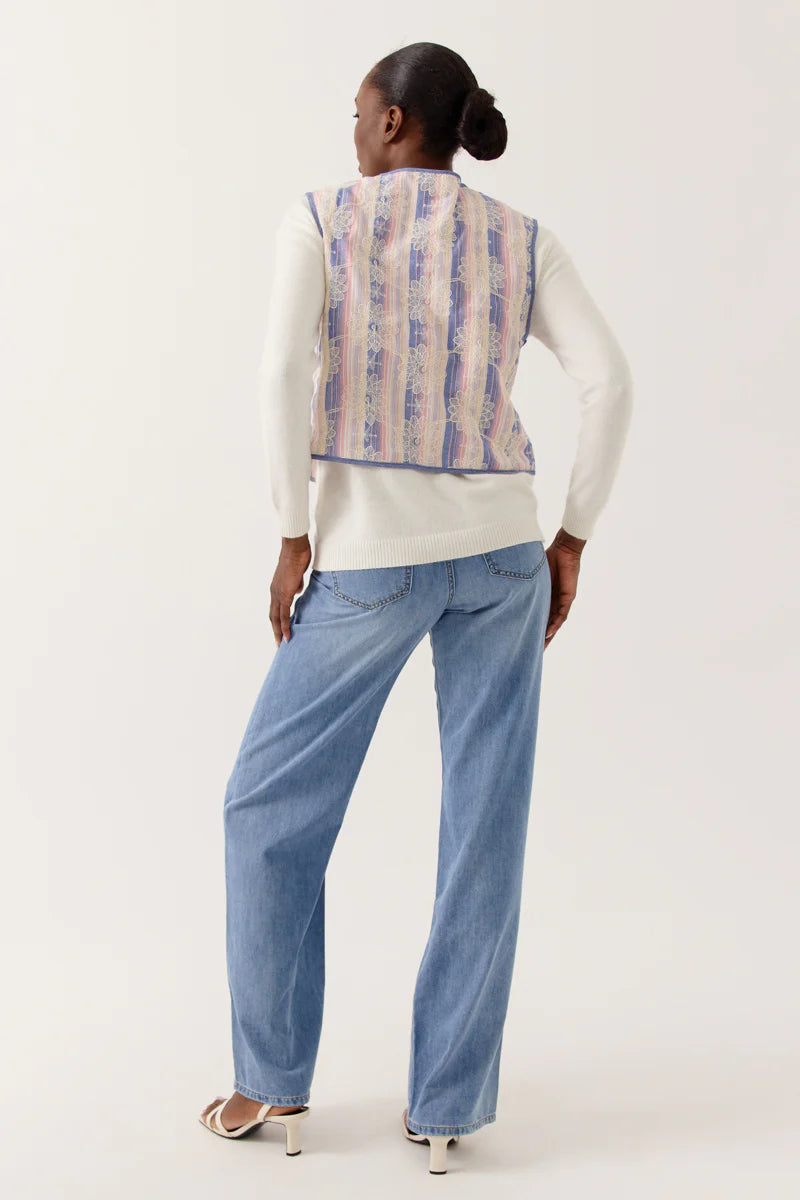 Lysarene Gilet (Blue/Pink)