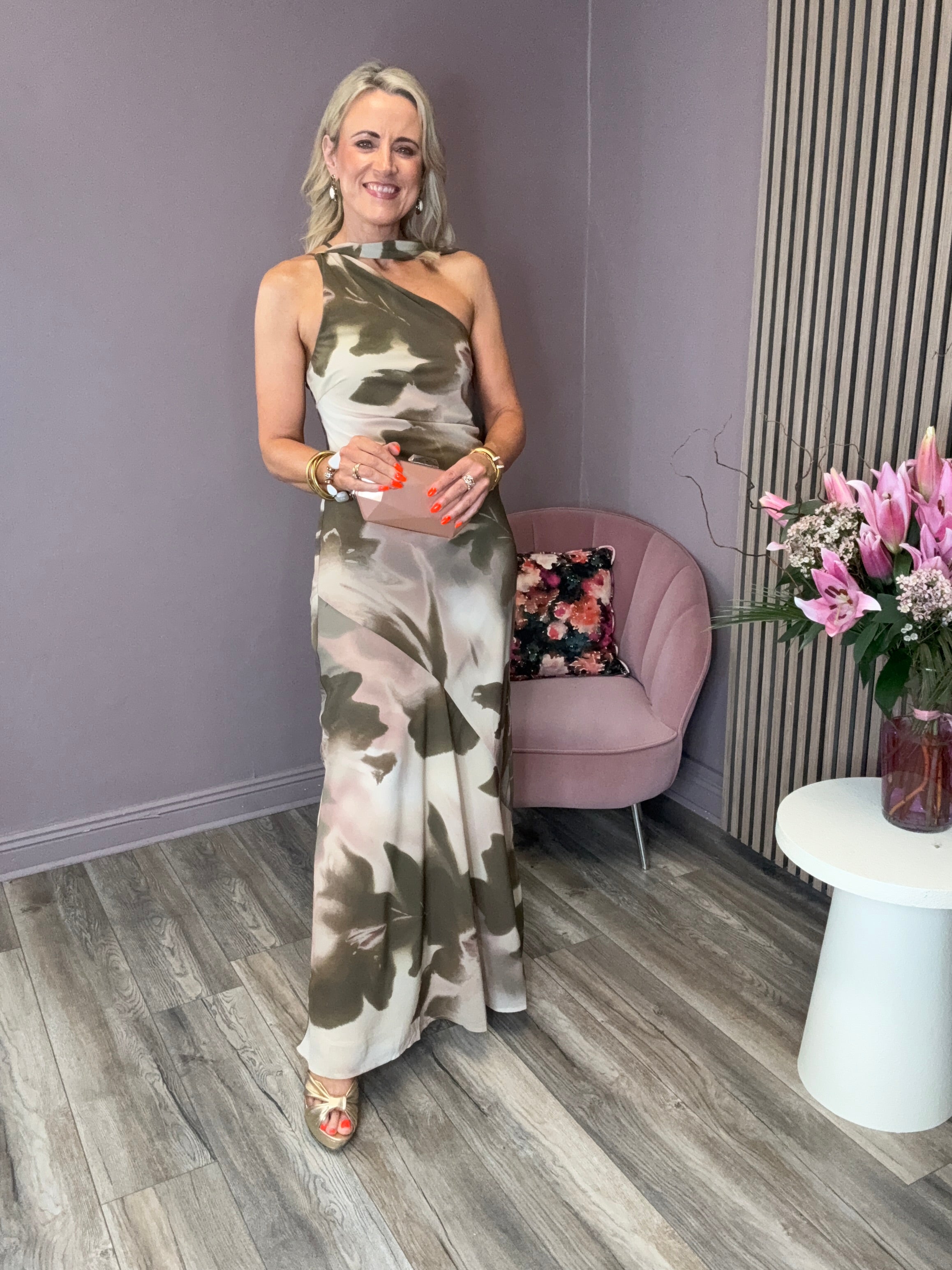 Sheree Maxi Dress (Neutral/Brown)