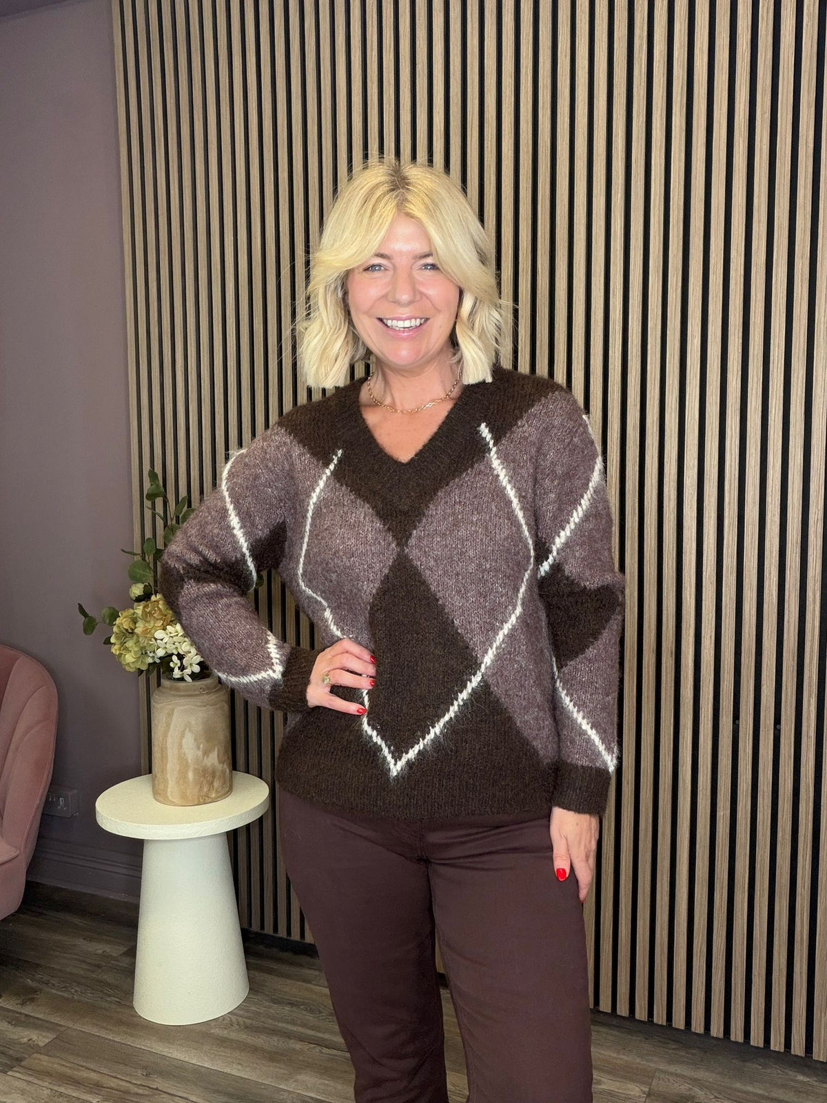 Libby Knit Jumper (Coffee Bean)