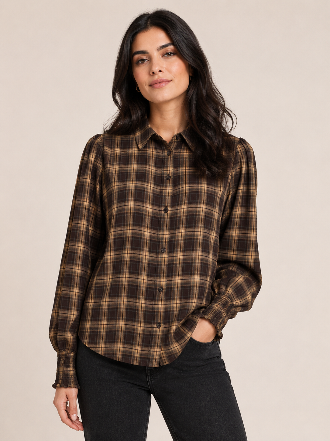 Vicky Shirt (Nomad/Coffee Bean)