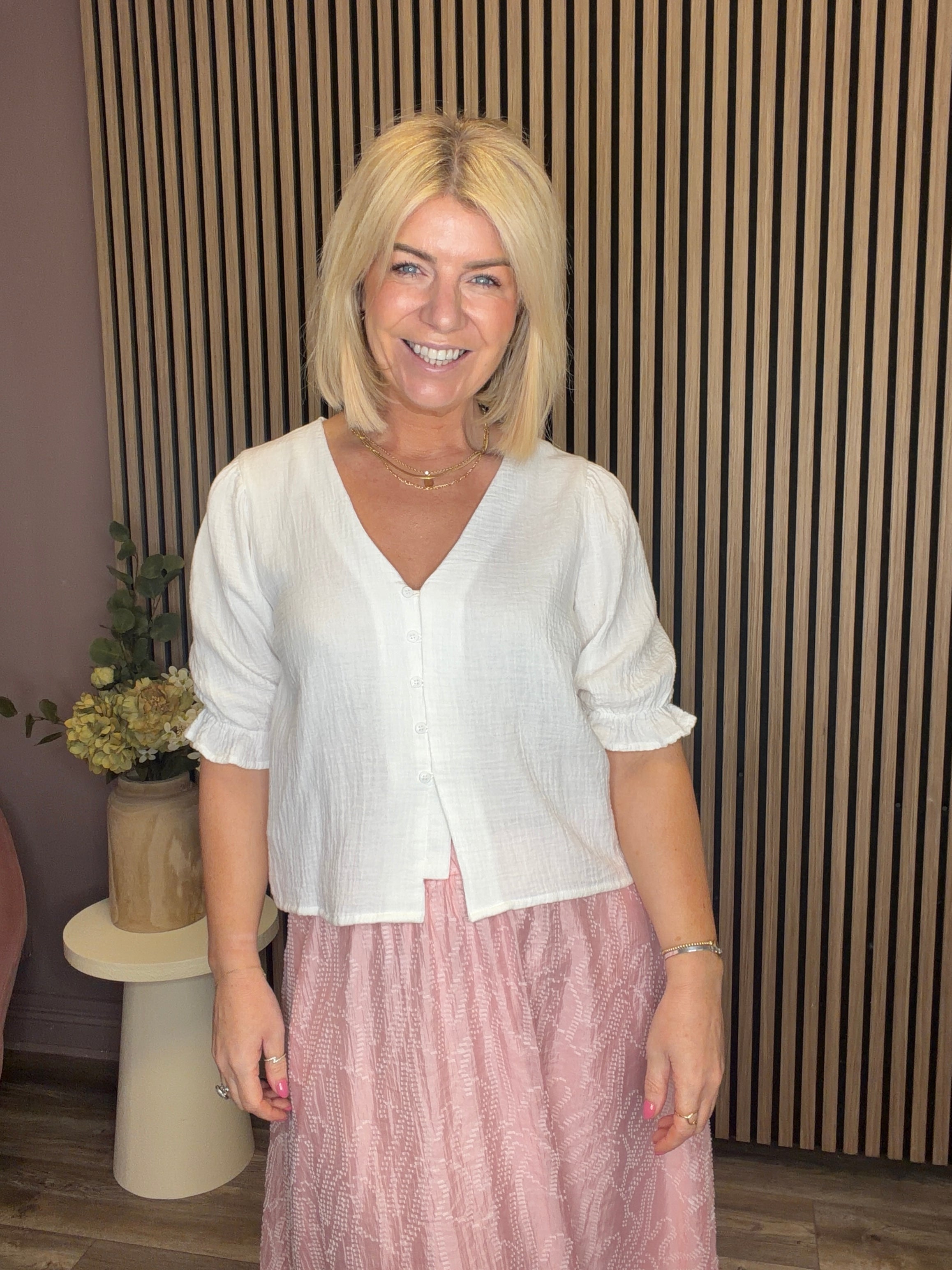 Vienna Top (Cloud Dancer)