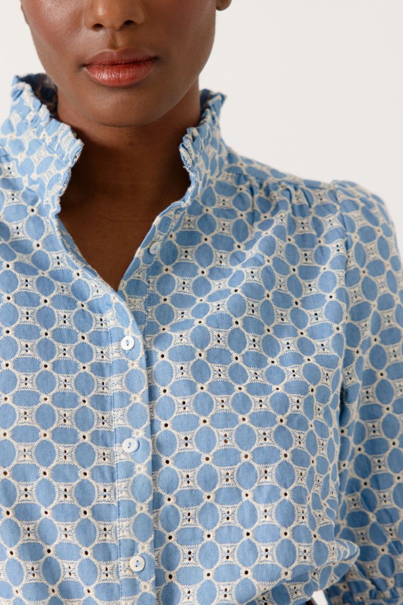 Kathleen Blouse (Denim Blue)