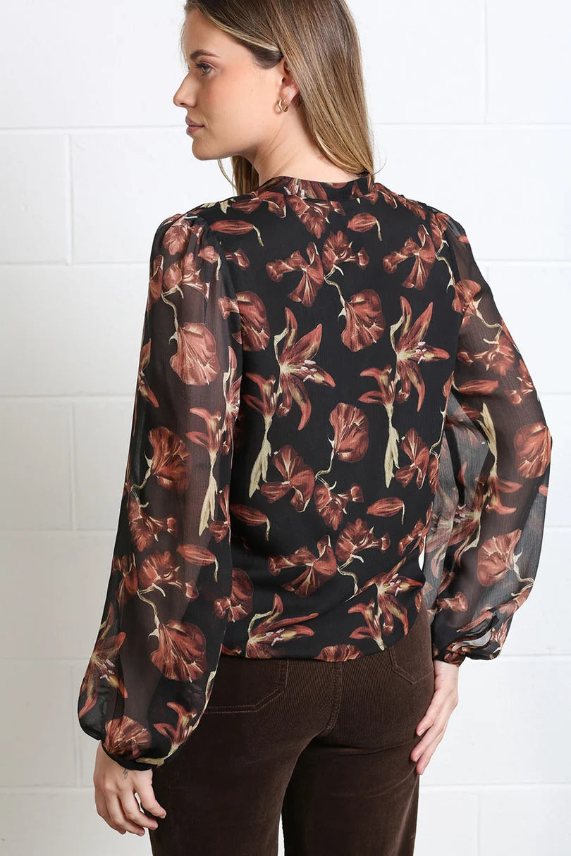 Anna Frill Top (Black)