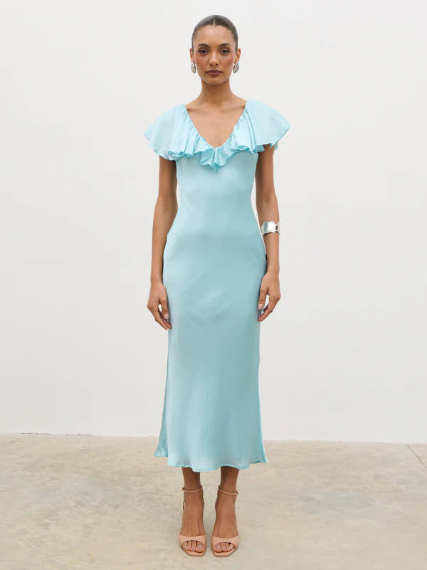 Adina Midaxi Dress (Seaspray Blue)