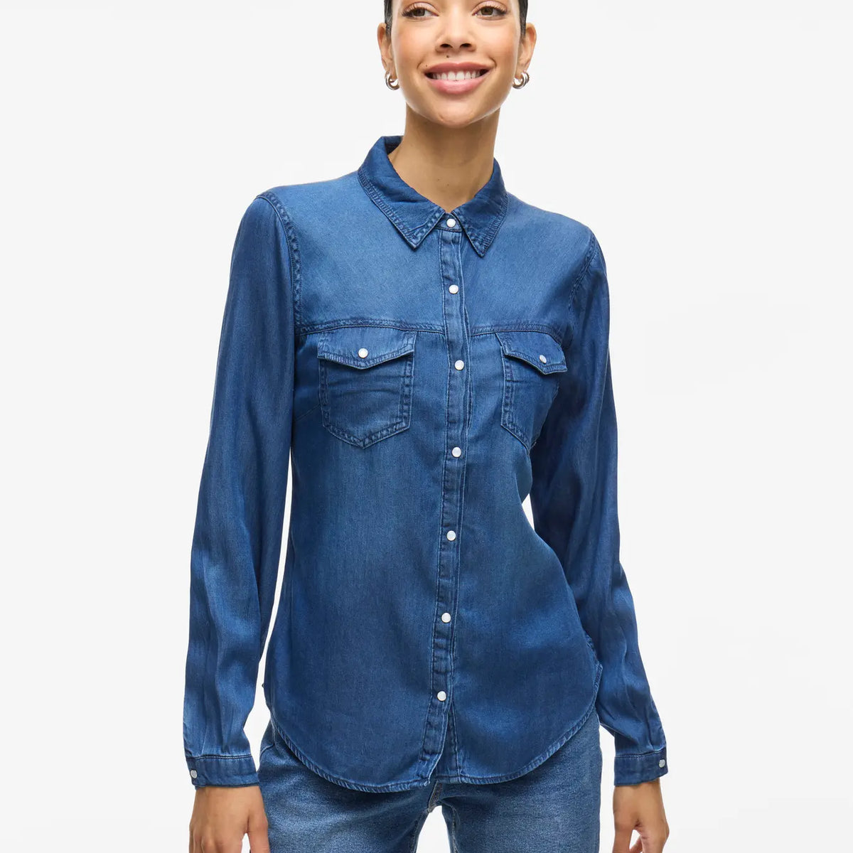 Luca Denim Shirt (Dark Wash) | Love Cherish | Shirt