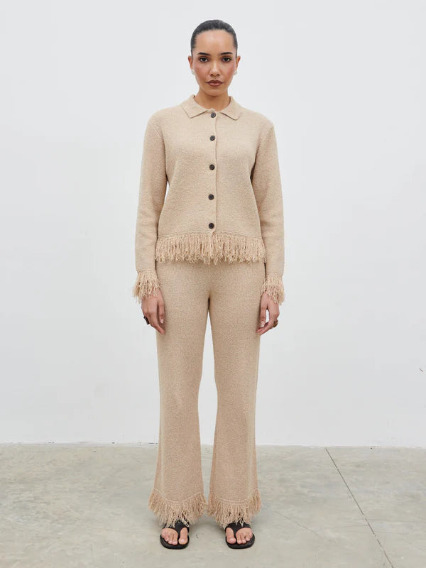 Analia Knit Trousers (Beige)