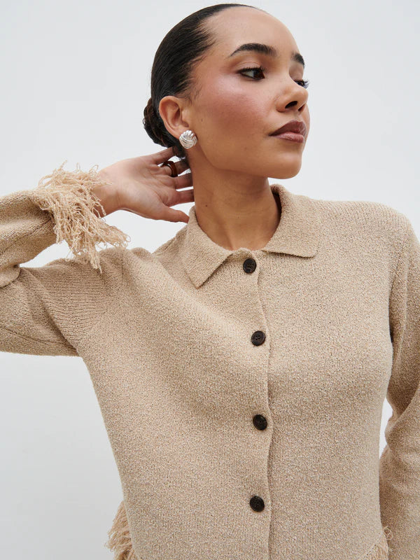 Analia Knit Cardigan (Beige)