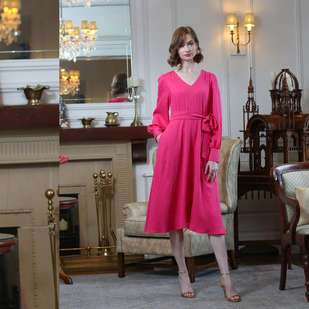 The Bela Dress (Magenta)