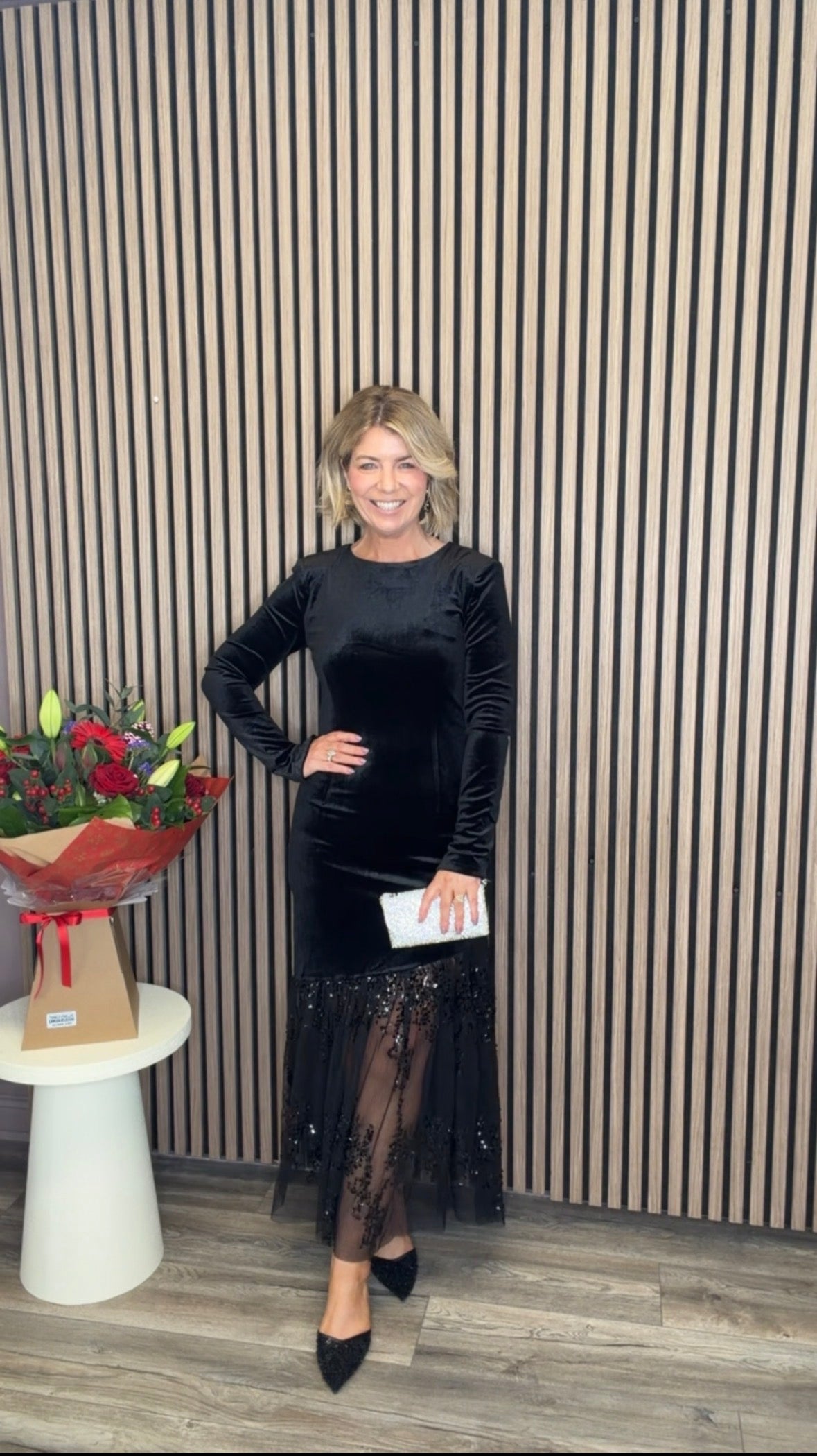 Terra Midi Dress (Black)