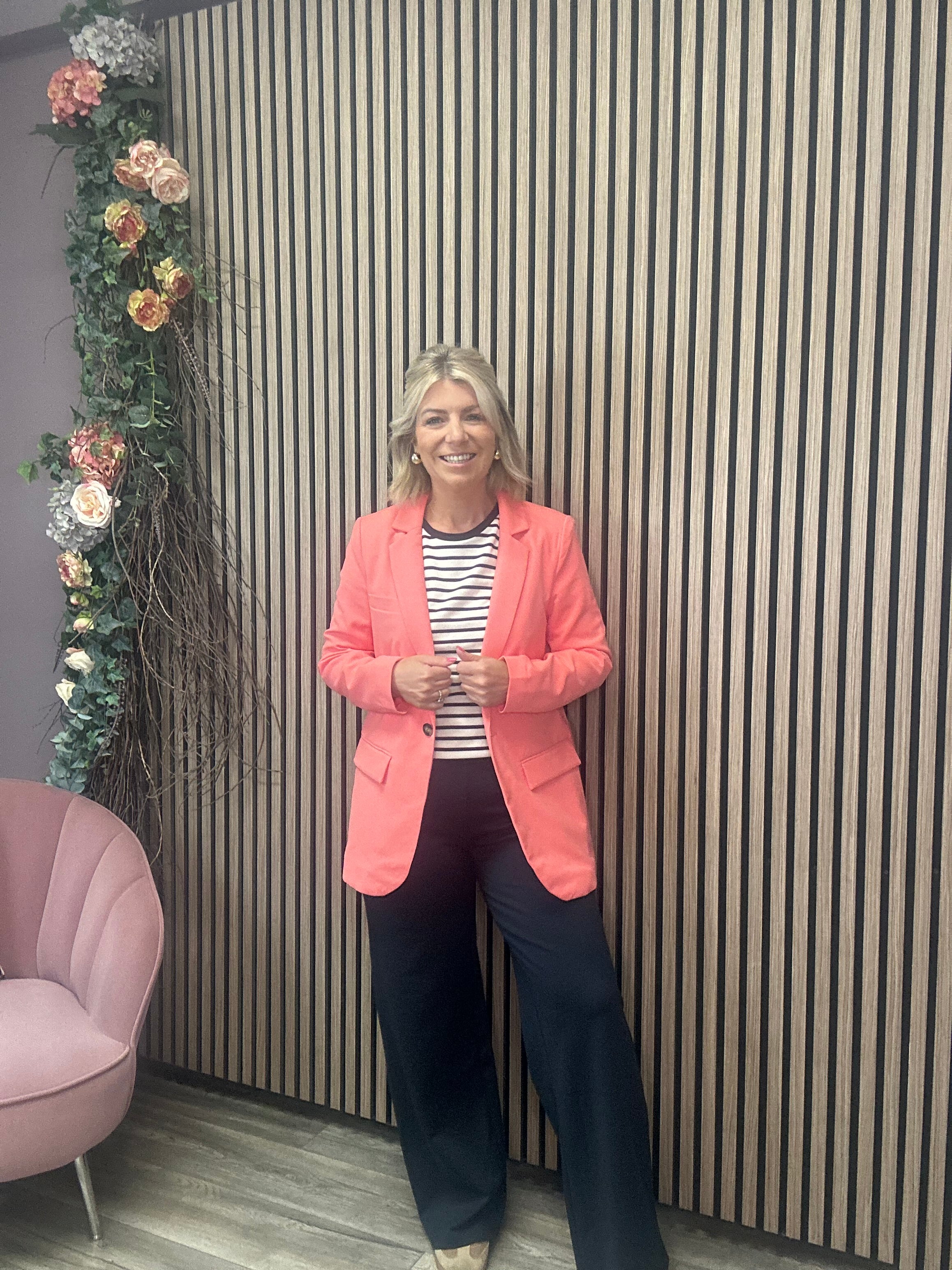 Kate Wide Leg Trousers (Total Eclipse/Navy)