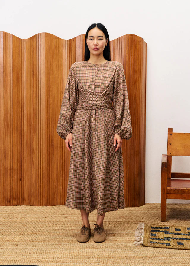 Apollinaire Midi Dress (Ochre)