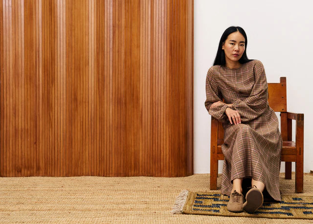 Apollinaire Midi Dress (Ochre)
