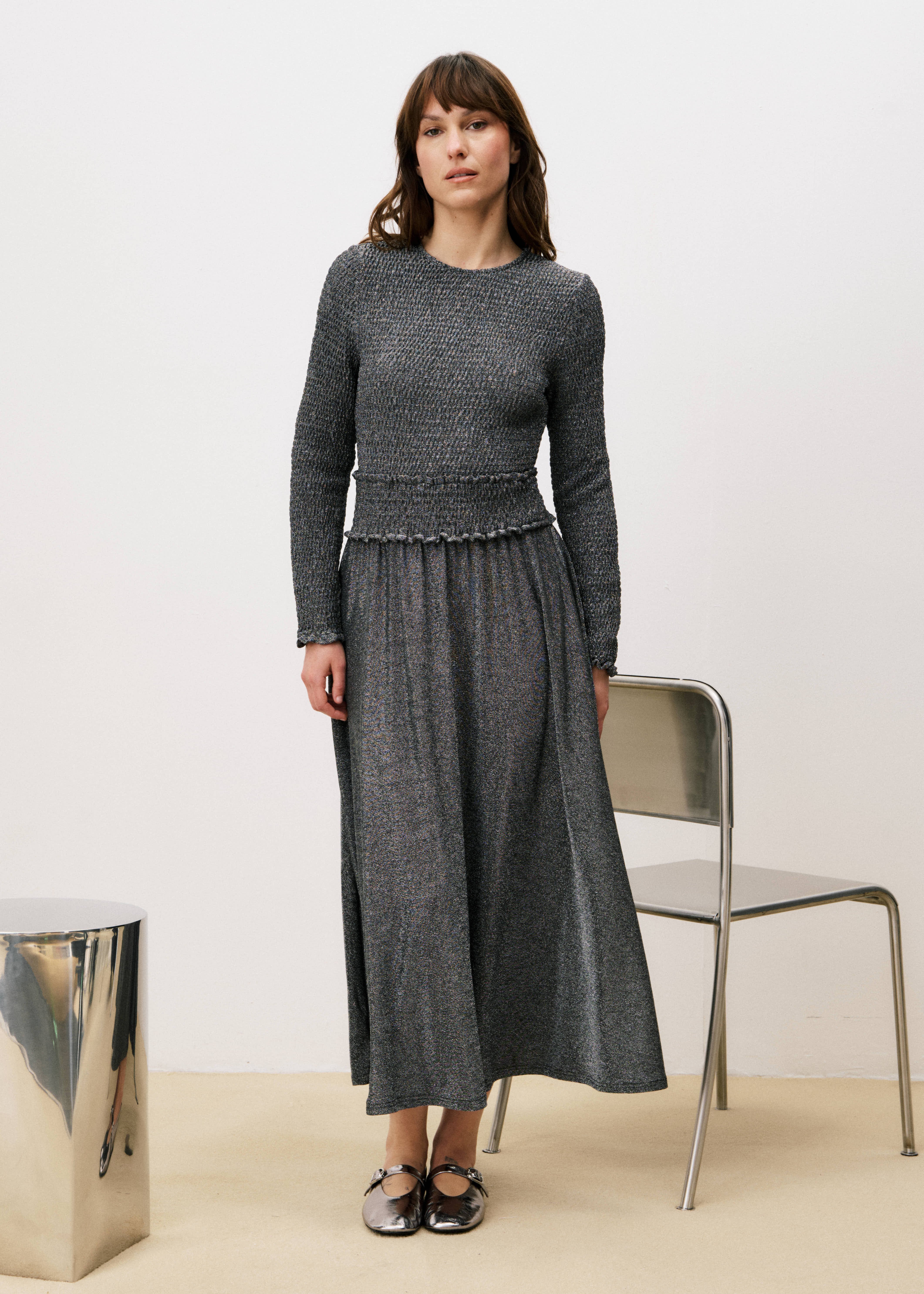 Debbie Dress (Silver)