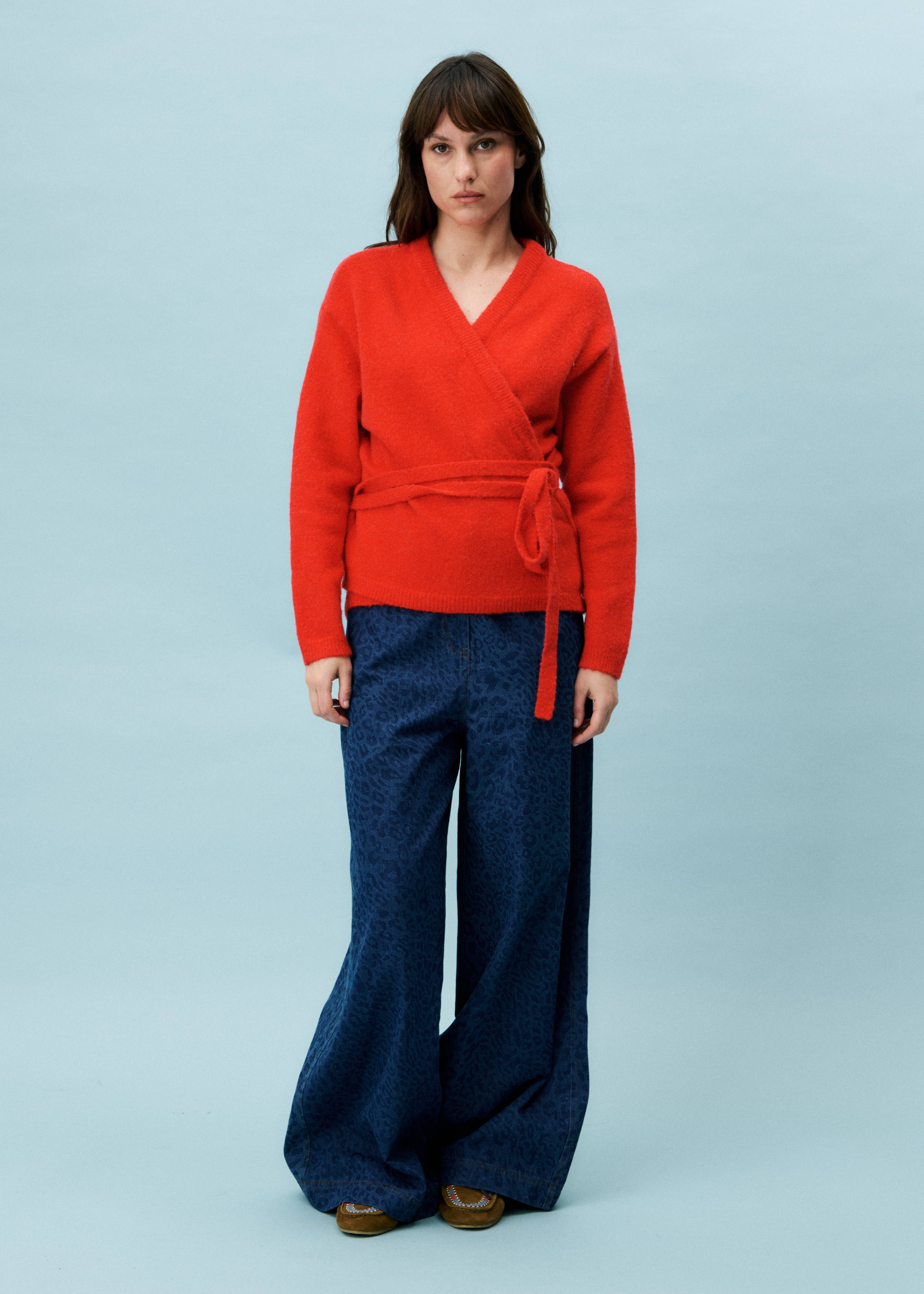 Pontia Wrap Cardigan (Red)